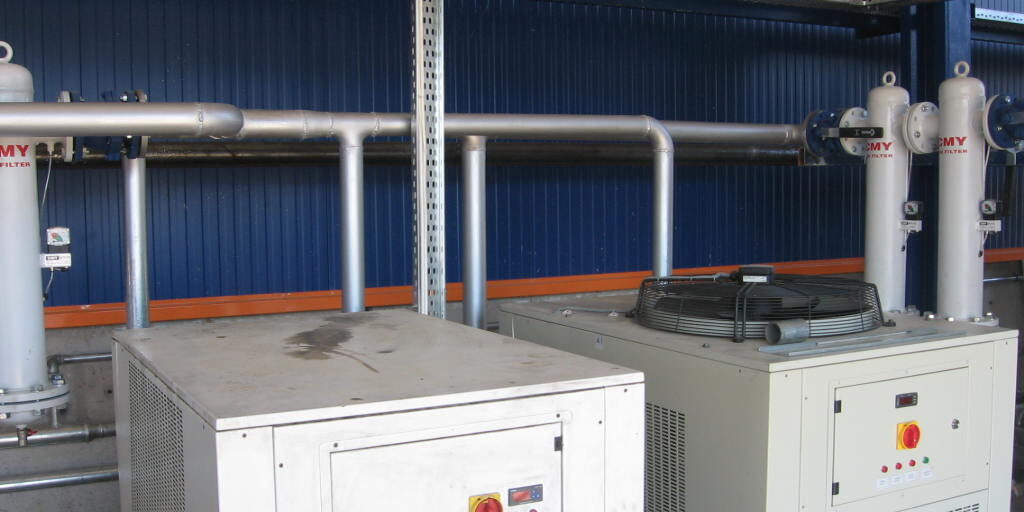 basınçlı hava tesisatı