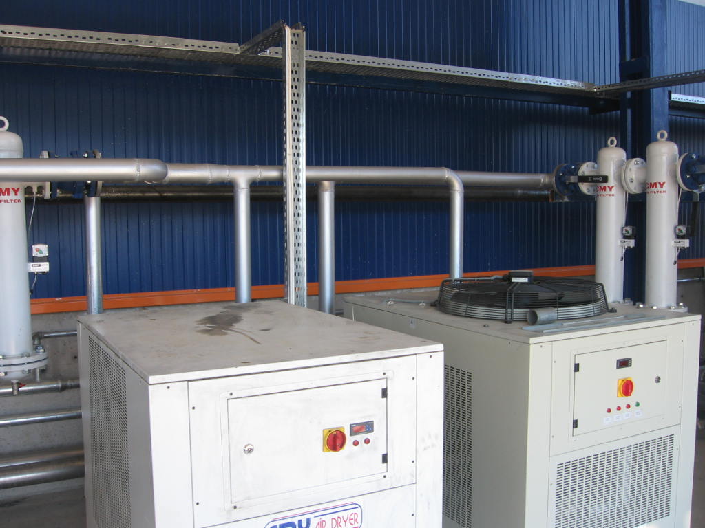 basınçlı hava tesisatı